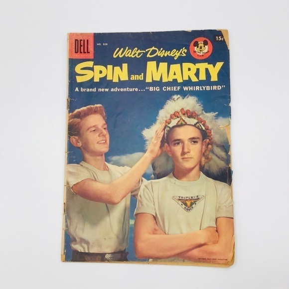 VINTAGE Walt Disney Spin and Marty Magazine Comic 1957 Mickey Mouse - Picture 1 of 12